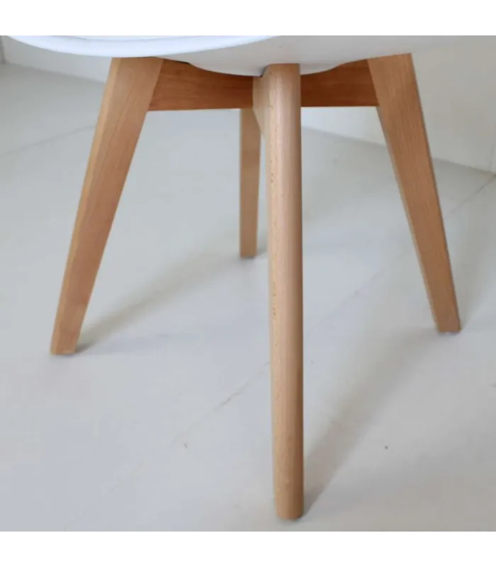 Pack de 4 sillas Md-Nevada en polipropileno blanco