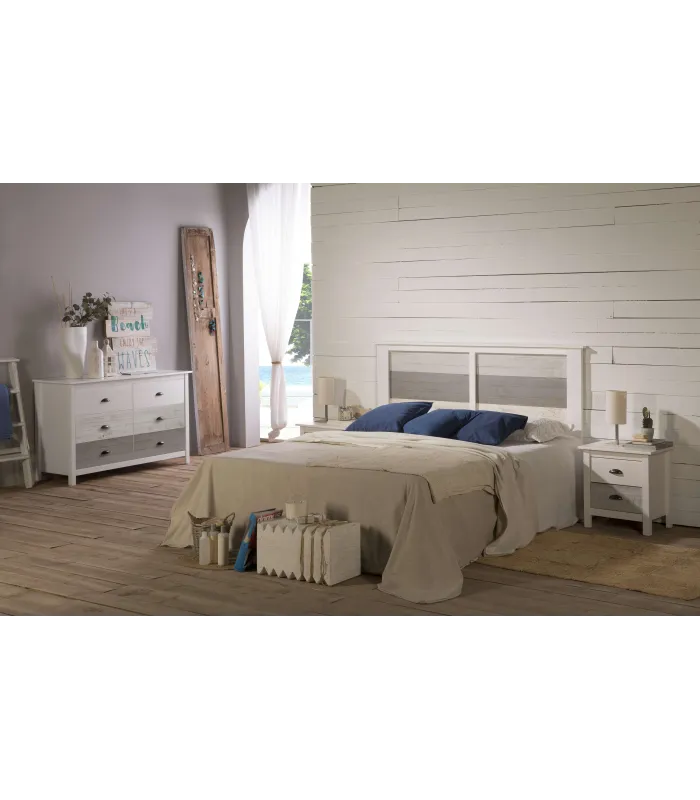 Cabecero Amor multicolor para cama de matrimonio.