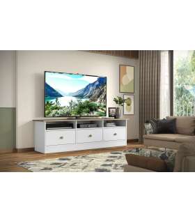Mueble para televisión Md-Barbate en acabado blanco 49cm(alto)