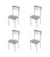 copy of Pack of 4 chairs in various colors.