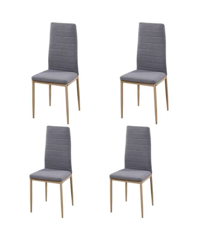 copy of Pack of 4 chairs in various colors.