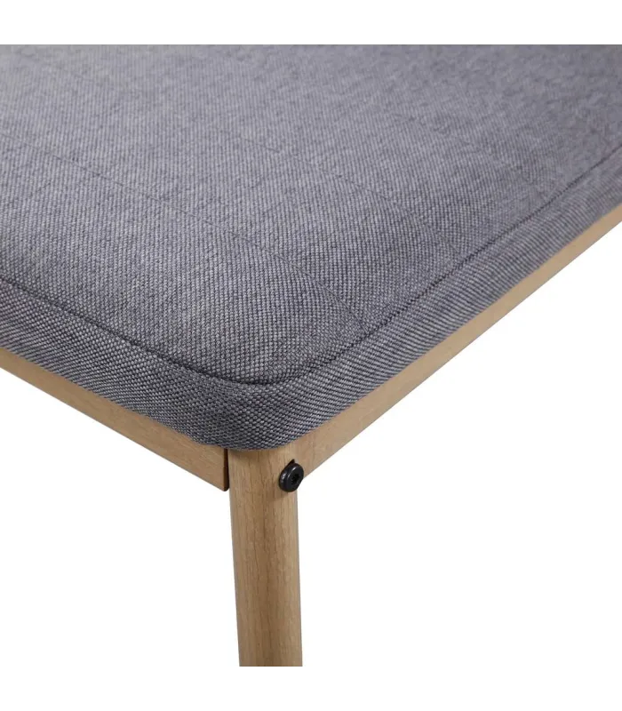 Pack de 4 sillas modernas tapizadas gris