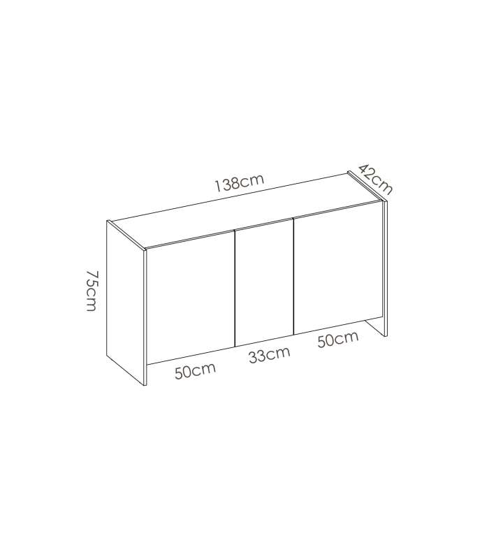 copy of Siena sideboard furniture 3 doors 1 drawer.