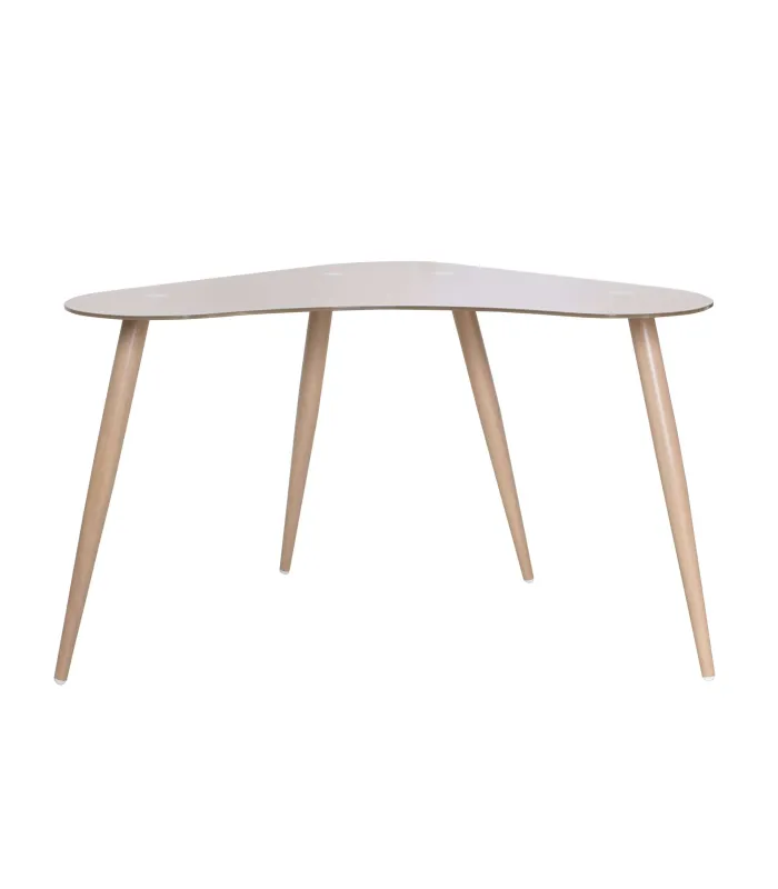 Mesa de estudio Md-Polar, cristal marrón, 120x60x74 cm