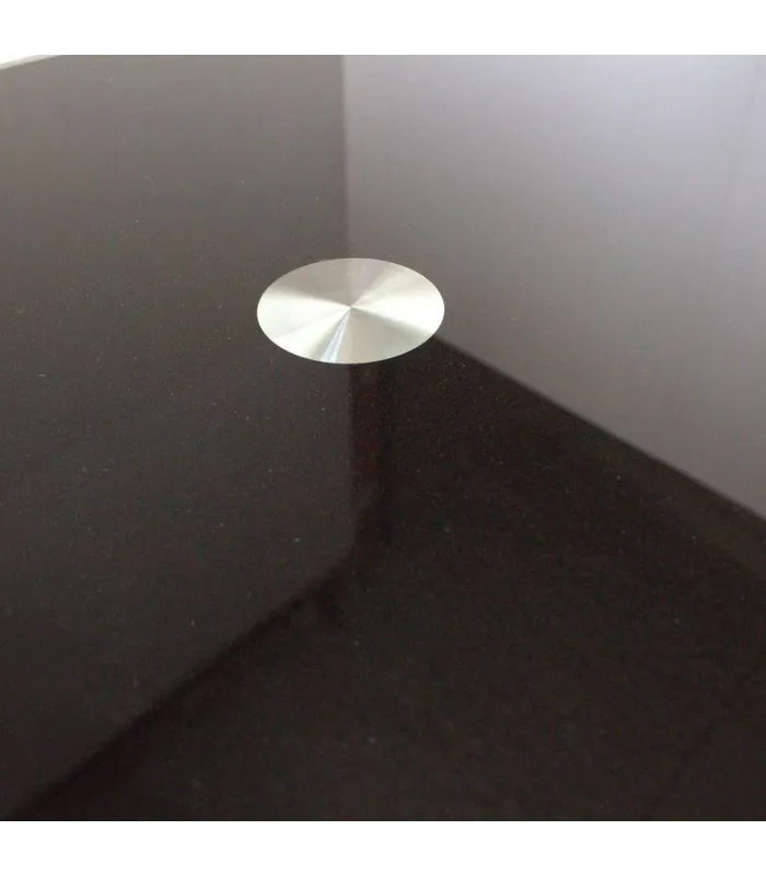 Mesa de estudio cristal negro, 140x70x74 cm