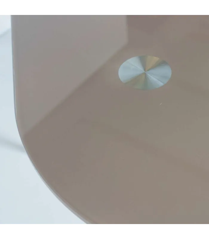 Mesa de estudio Md-Polar, cristal marrón, 120x60x74 cm