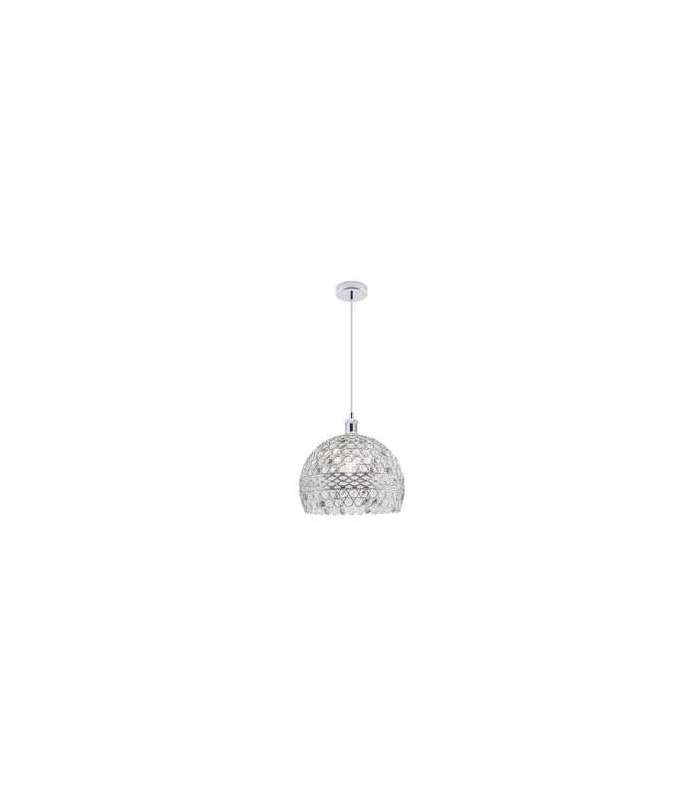 Madelo Travis pendentif en chrome et verre 31 cm(hauteur) 25