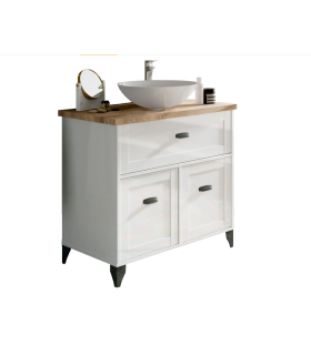 Mueble de lavabo Toscana en acabado color blanco 95 cm(alto)85 cm(ancho)47 cm(largo)