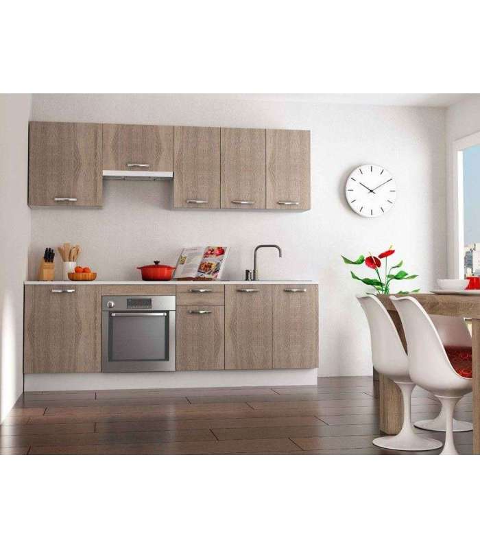 Full kitchen 240 cm oak kit-KIT