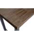 Table haute Bar loft chêne américain/noir 100 cm(hauteur)120