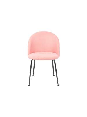Pack de 4 sillas Jason en terciopelo salmón