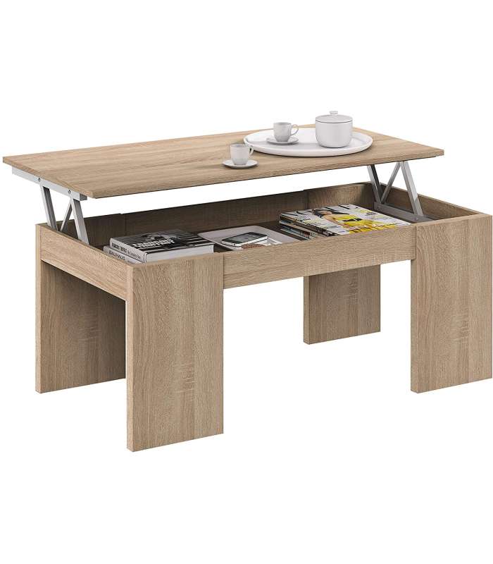 Mesa de café Lijar em várias cores 43-55 cm(altura)100