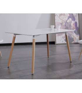 Md-Nordika rectangular table in two white sizes