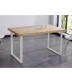 copy of Fixed lounge table in wild oak white or black structure.