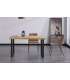 copy of Fixed lounge table in wild oak white or black structure.