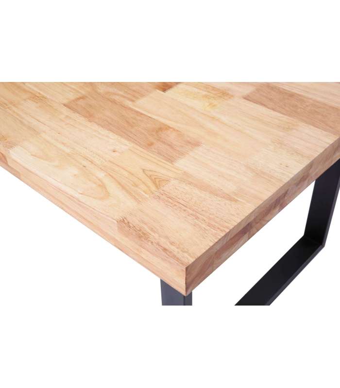 copy of Fixed lounge table in wild oak white or black structure.