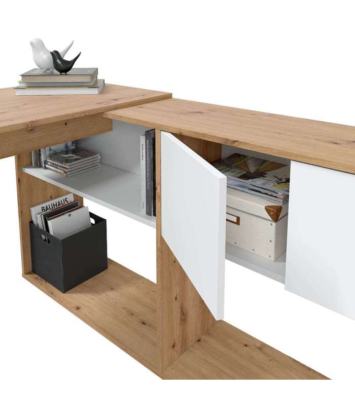 copy of Desk Fits with 2-door, 2-hole reversible buc.