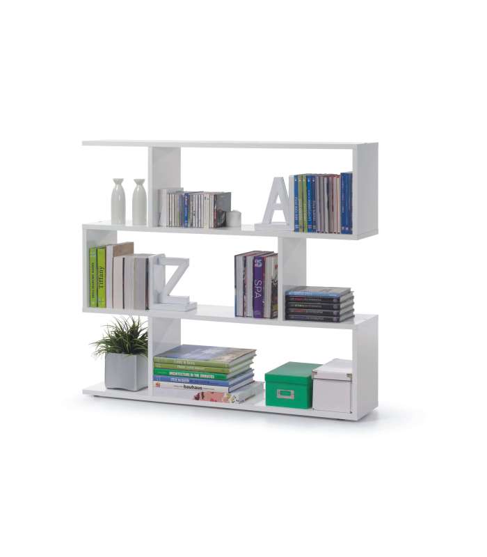 Étagère basse coréenne en blanc 97 cm(hauteur)110 cm(largeur)25