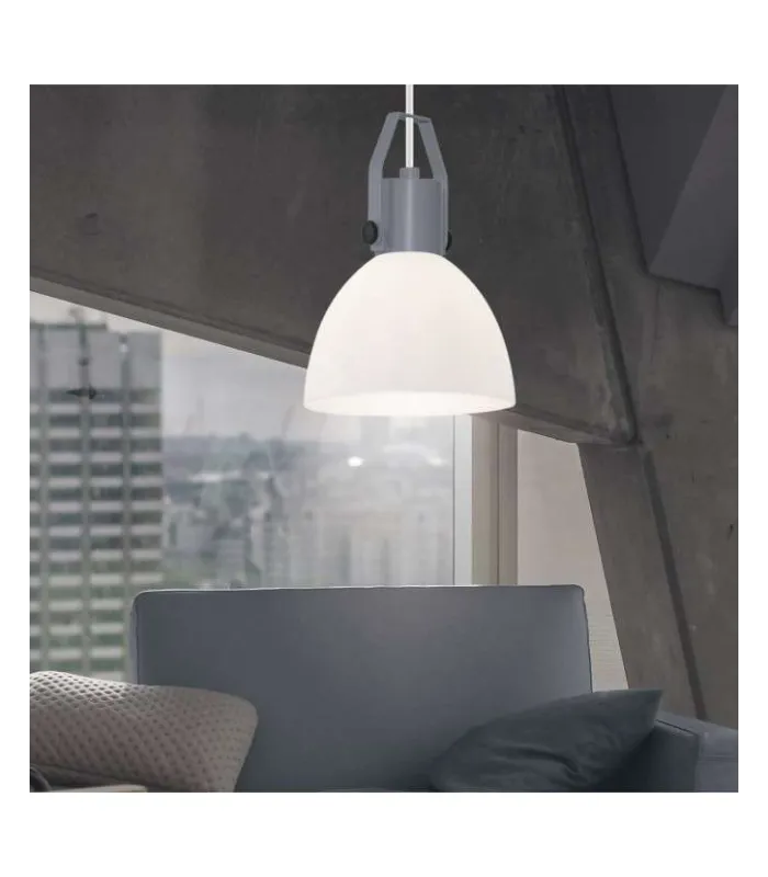 Colgante Aliso gris 1 luz 120x25 cm
