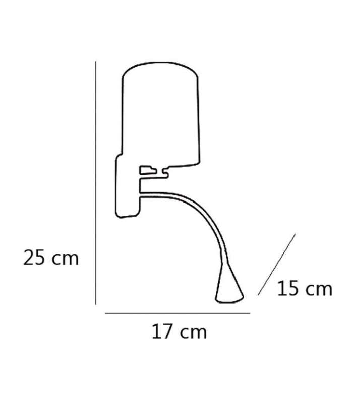 ILAJP Apliques de Pared Aplique de pared modelo Resola acabado