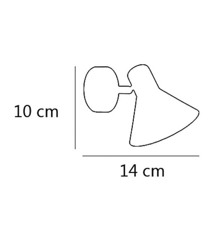 Applique modèle Kenn finition blanche 10 cm(hauteur) 14