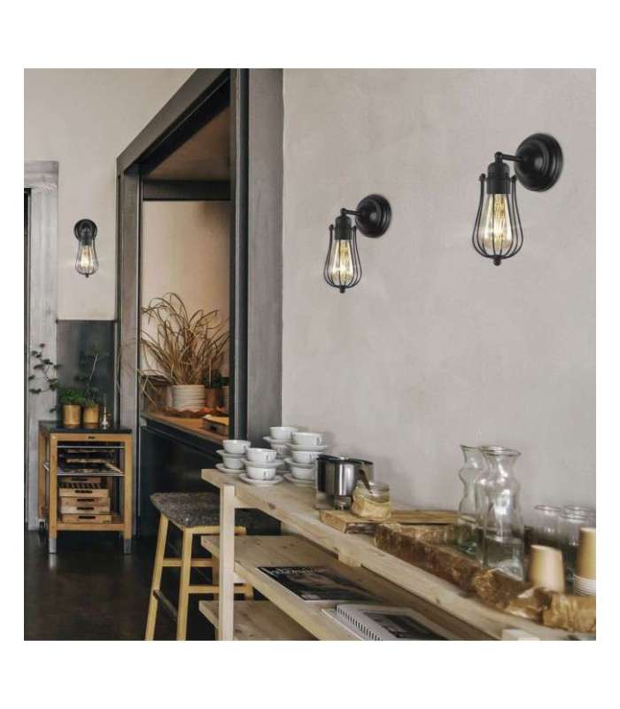 Celín wall light black finish 28 cm (height) 13 cm (width) 19