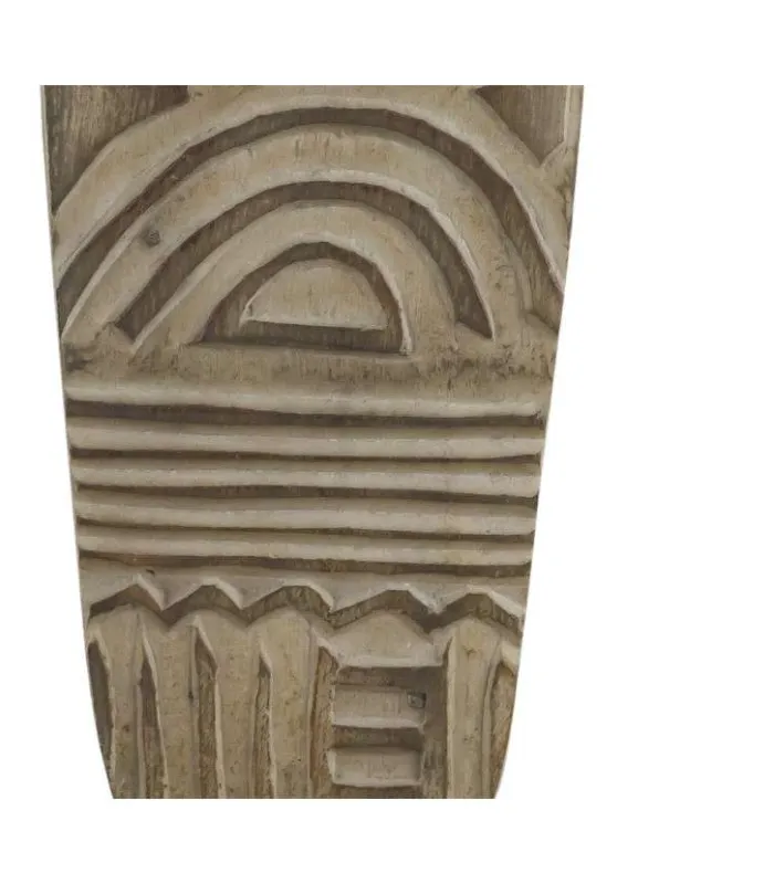 Lámpara rincón Tribale de madera, 55cm altura