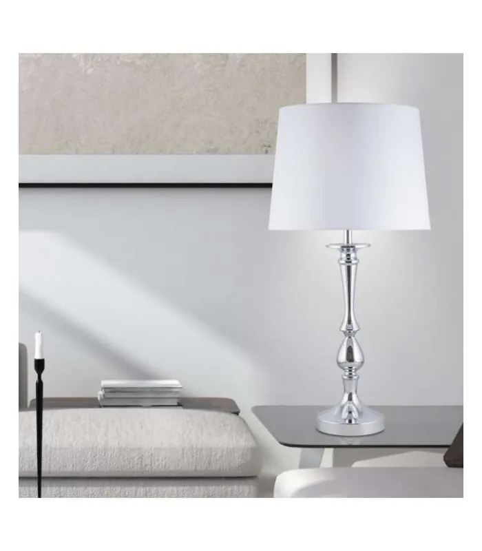 ILAJP Tampos de mesa RINCONERA TUDOR CROMO 1 X 60W E-27