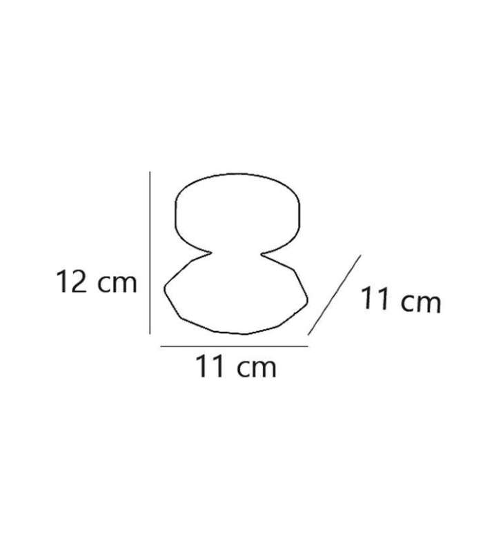 Projecteur Marigold, finition chromée 11 cm(largeur) 12