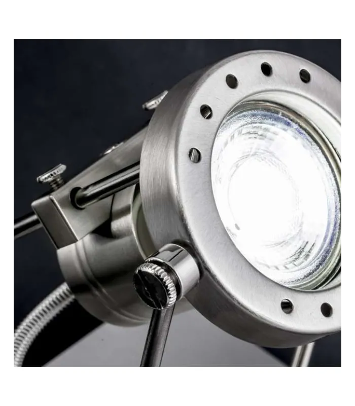 ILAJP Aplique de Pared Luz de parede modelo Olbia cetim níquel