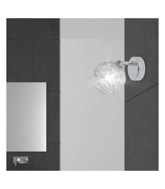 Applique murale Menta Finition chromée Menta 12 cm(hauteur)10