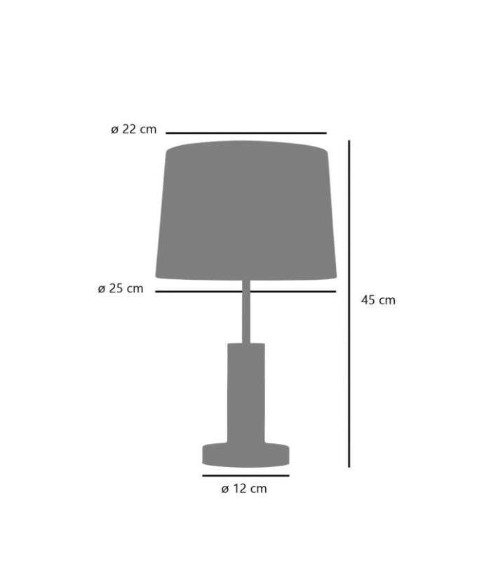 ILAJP Tampos de mesa CANDEEIRO DE MESA MALORI PRETO 1 X 60W E-27