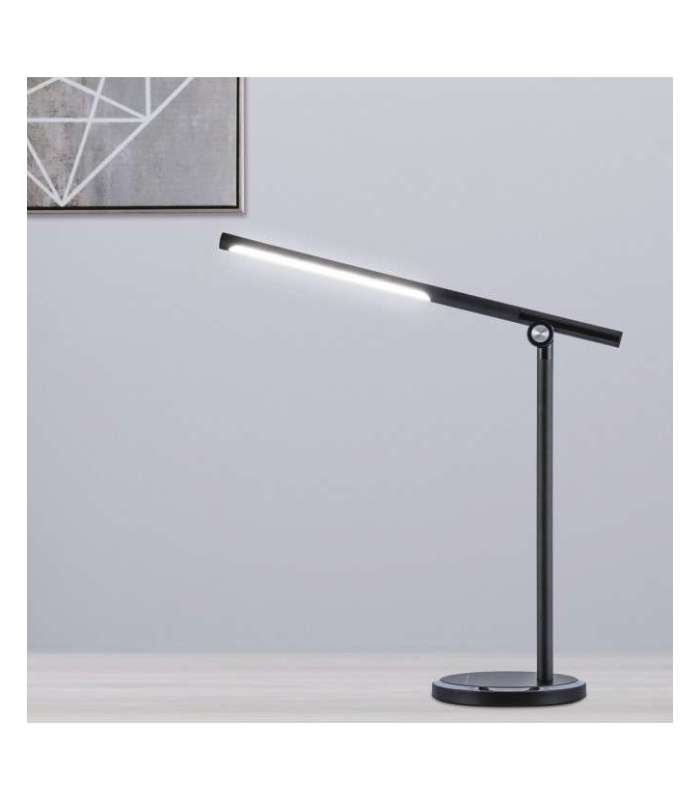 Lampe de bureau LED Acacia en finition noire 50 cm(hauteur)40