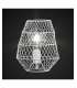 Lámpara de mesa Mursi acabado metal blanco 25 cm(alto)20