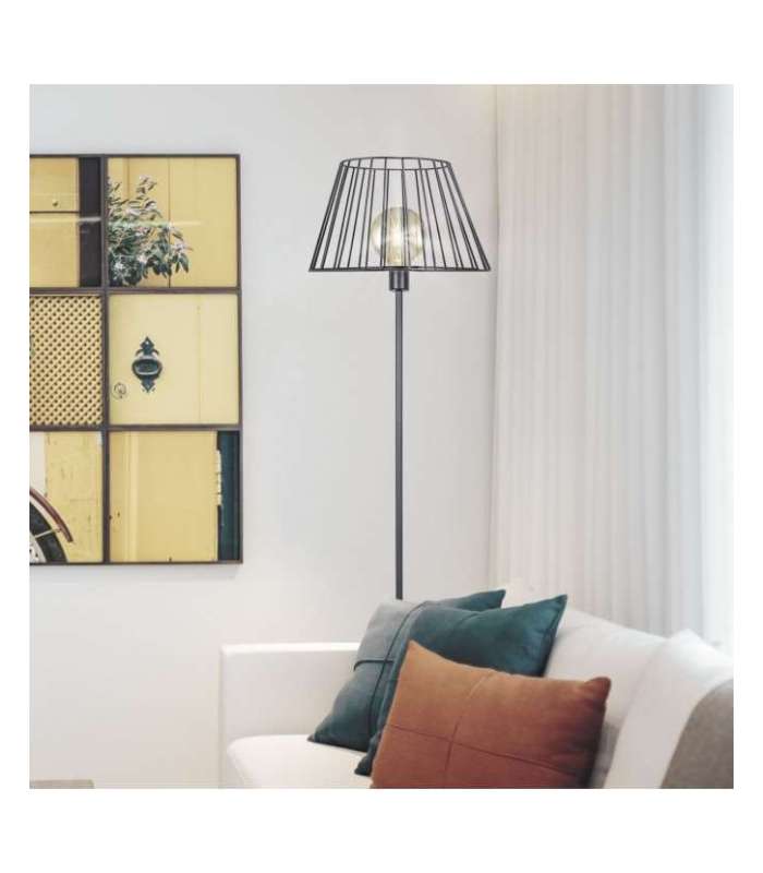 Lampadaire modèle Einar finition noire 157 cm(hauteur)35