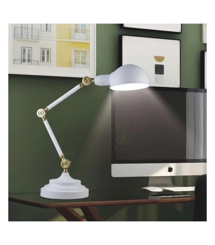 Flexo Tadao blanco 70 cm, luz direccional