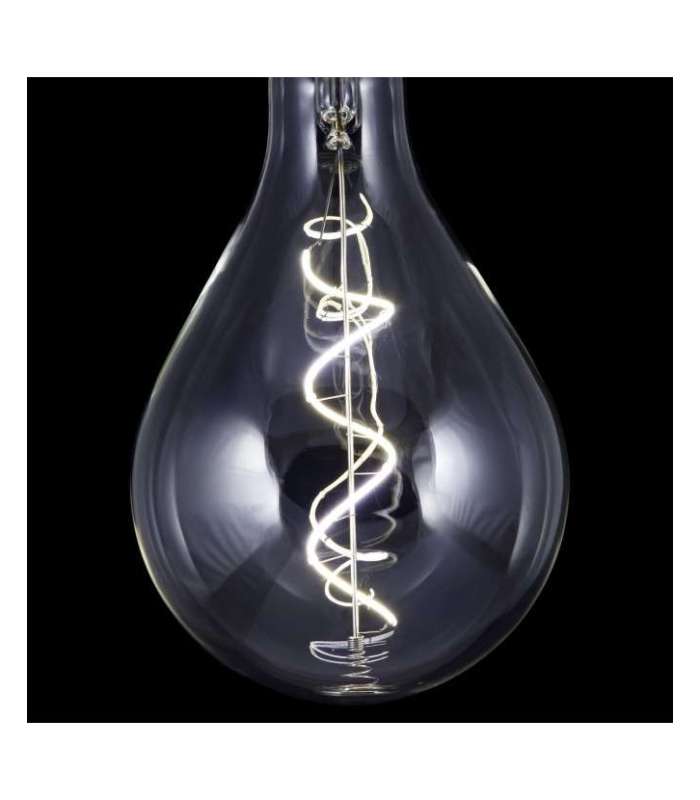 Ampoule LED Gota XL 8W finition transparente 29 cm(hauteur)16,5