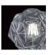 Ampoule LED 6W Diamant finition transparente 15cm(hauteur)