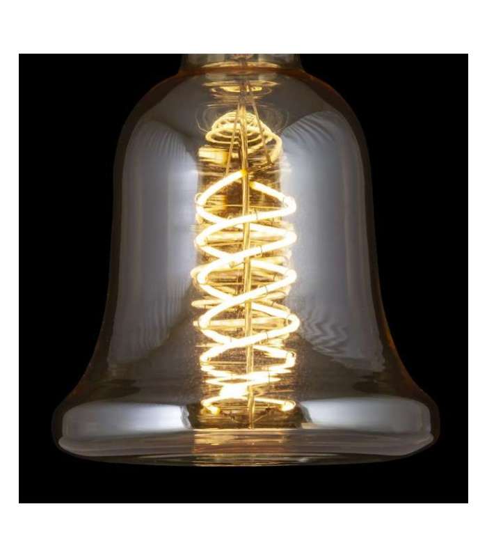 Ampoule LED Bell 8W finition ambre 17 cm(hauteur)15