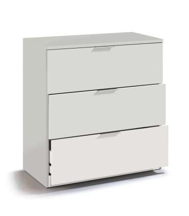 Comfortable 3 oak or white drawers