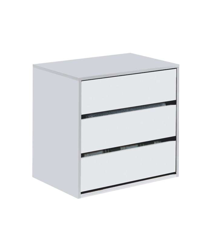 Bloc tiroirs TXT pour armoire de 150 cm finition blanche 57