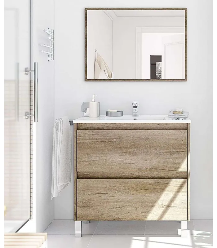 Dakota bathroom furniture 2 drawers mirror and sink
