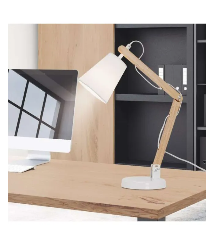 ILAJP Flexos FLEXO TRUMAN BLANCO/MADERA 1 X 60W E-27