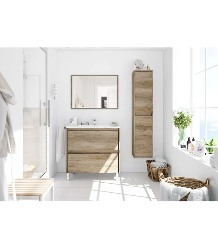Columna suspendida Loa para baño 2 puertas nordik 140 cm