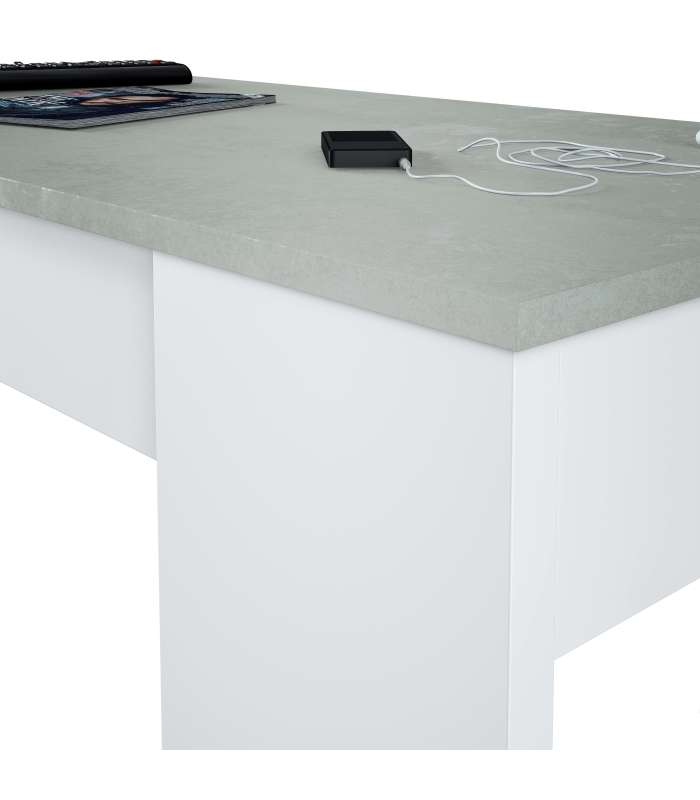 copy of Raiseable coffee table Flow white cement artik