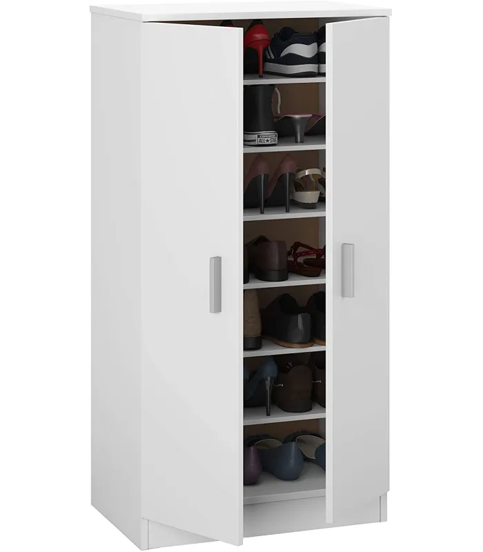 Armario multiusos 2 puertas Sfera en blanco 55x108x36 cm