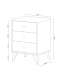 Bedside table three drawers Liss 40 cm (width) x 56 cm (height)