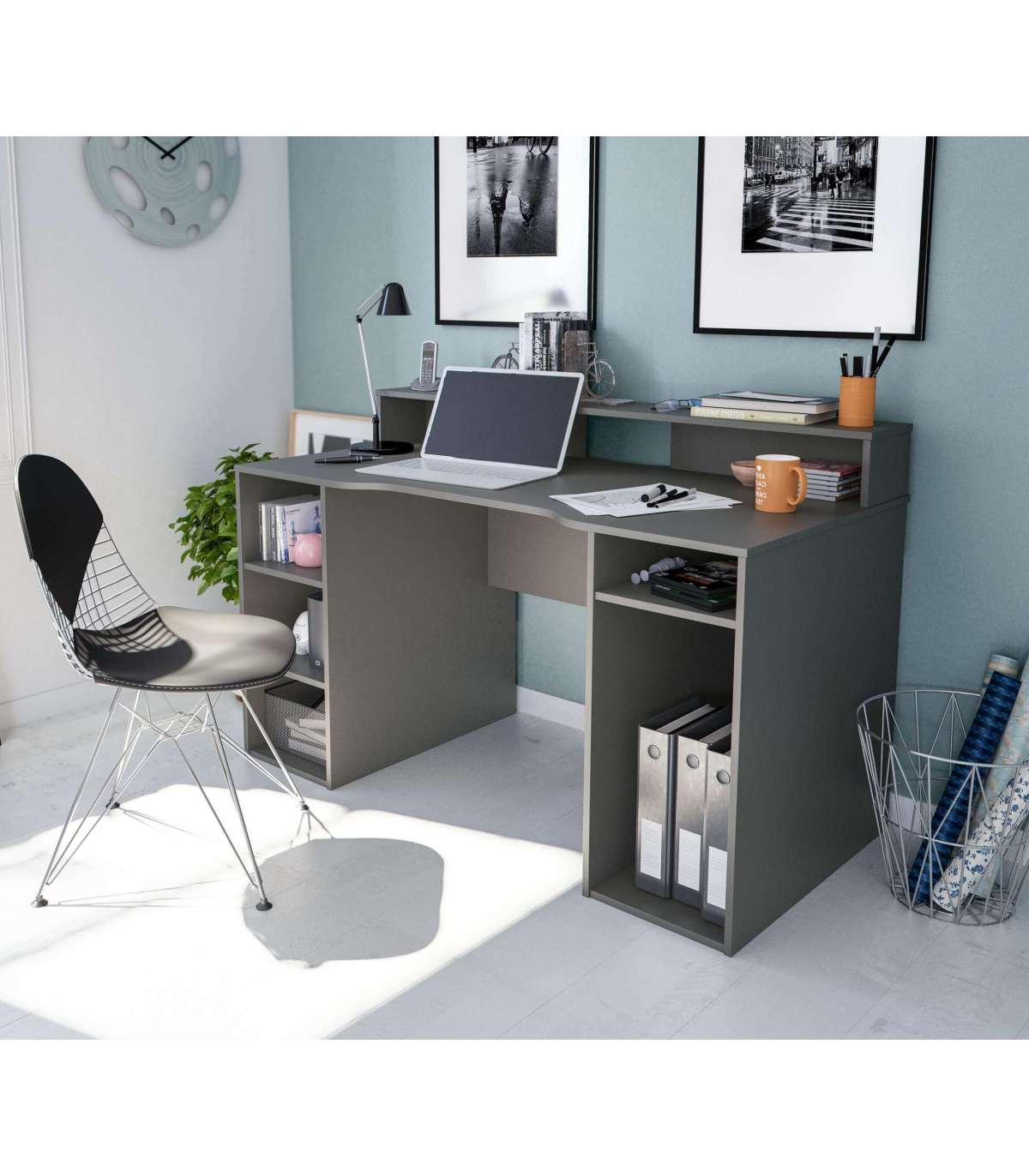 Pack Mesa Escritorio + Cajonera Color Blanco Despacho Oficina Estudio  Ordenador Almacenaje Mueble con Ofertas en Carrefour
