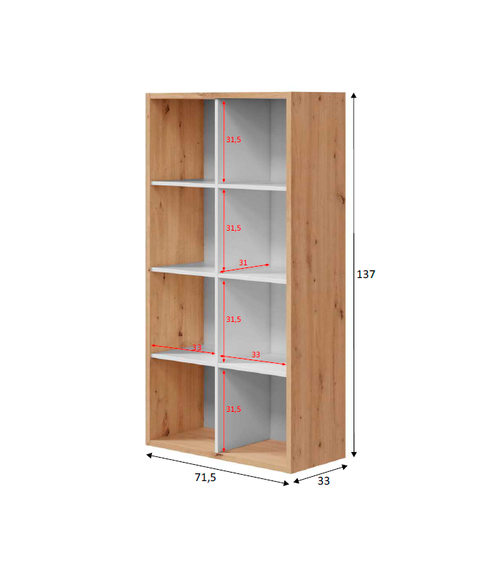 copy of High Alida shelf with 5 shelves.