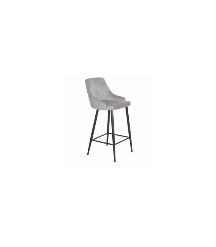 Pack de 4 taburetes Imperial gris, estilo moderno y elegante
